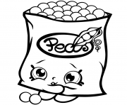 Printable Freezy Peazy shopkins season 1 Peas coloring pages
