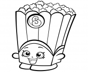 Printable Popcorn Box Poppy Corn shopkins season 2 coloring pages