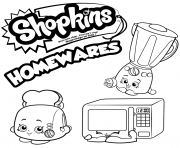 Printable Homewares Collection shopkins season 2 coloring pages