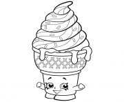 Printable Sweet Ice Cream Dream shopkins season 2 coloring pages