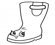 Printable Rain Boots Jennifer Rayne shopkins season 3 coloring pages