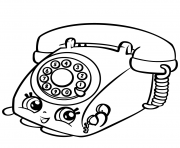 Printable Rotary Telephone shopkins season 3 coloring pages