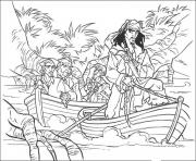 Printable jack is riding a vessel pirates of the caribbean coloring pages