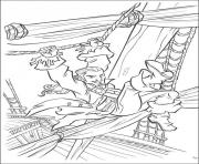 Printable that man is hanging 0n the robe pirates of the caribbean coloring pages