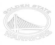Nba Coloring Pages Free Printable Golden State Warriors Logo Sport