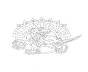 Printable toronto raptors logo nba sport coloring pages
