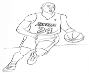 Los Angeles Lakers Logo Nba Sport Coloring Pages Printable Kobe