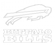 Printable buffalo bills logo football sport coloring pages