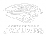 Printable jacksonville jaguars logo football sport coloring pages