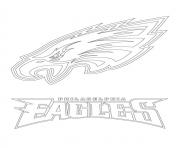 Nfl Coloring Pages Free Printable Philadelphia Eagles Logo Football Sport