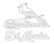 Printable st louis cardinals logo mlb baseball sport coloring pages