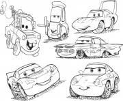 Printable disney cars 2 lightning mcqueen movie coloring pages