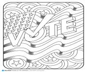Printable america vote coloring pages