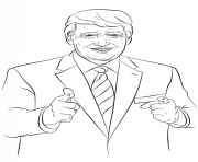Printable donald trump all good coloring pages