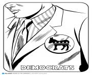 Printable democrats coloring pages