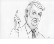 Printable donald trump face 3 coloring pages