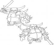 Printable Pekka 3 clash of clans coloring pages