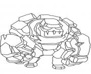 Printable golem clash of clans coloring pages