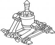 Printable air defense clash of clans coloring pages