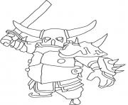 Printable Pekka attack mode clash of clans coloring pages