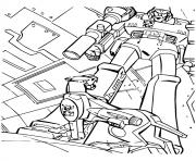 Printable transformers and His Pet a4 coloring pages