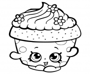 Printable shopkins season 6 Cupcake Petal coloring pages