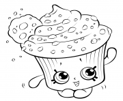 Printable Amazing Cupcake for Kids shopkins season 5 coloring pages