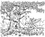 Printable adult for adults arbre coloring pages