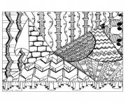 Printable adult zentangle by cathym 24 coloring pages