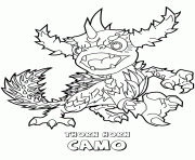 Printable skylanders swap force thorn horn camo coloring pages
