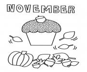 Printable November coloring pages