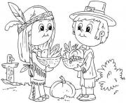 Printable Printable Thanksgiving November kid coloring pages