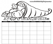 Printable November Coloring coloring pages