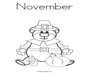 Printable Thankful November coloring pages
