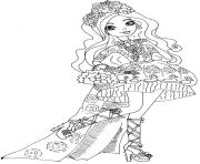 Printable Spring Unsprung Briar Beauty ever after high coloring pages