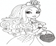 Printable apple white 2 from ever after high coloring pages