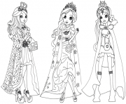 Printable ever after high legacy day coloring pages