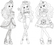 Printable Apple White Briar Beauty Blondie Locks Ever After High coloring pages