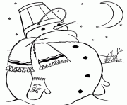 lonely snowman s to print 2f20 coloring pages