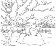 Printable snowman winter s for kids 82e3 coloring pages