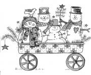 Printable print able snowman sf2d3 coloring pages
