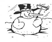 Printable winter snowman s to print e127 coloring pages
