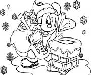 Printable Disney Christmas color coloring pages