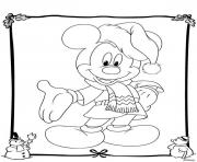 Printable mickey disney christmas 19 coloring pages