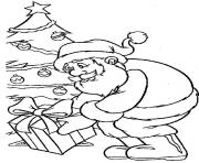 Printable christmas santa claus tree 07 coloring pages