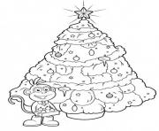 Printable boots christmas tree coloring pages