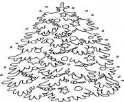 Printable children s christmas tree coloring pages