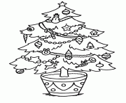 Printable christmas tree  coloring pages