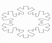 Printable Simple Snowflake coloring pages