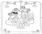 Printable Trolls Dazzle Movie coloring pages